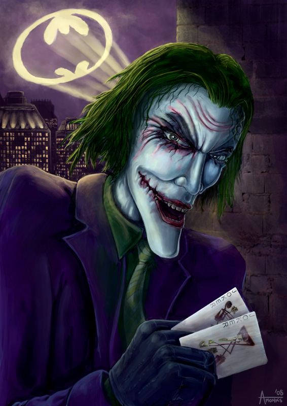 The Joker. I saw 'The Dark Knight' again on the weekend. I love that movie!